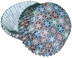 Schneeflocken-Muffin-Körbchen (50 Stück)