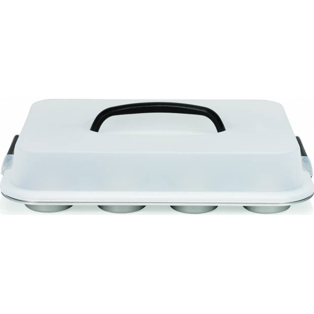 Muffinform mit Deckel 35cm für 12 Stück