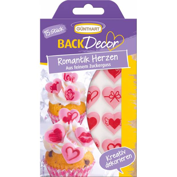 Tortendekorationen 15Stück Herzen