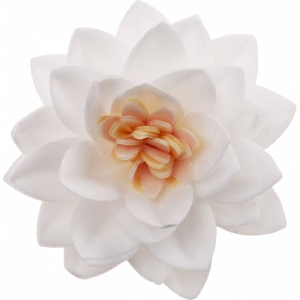 Weißes essbares Papier Blumen 7cm 15pcs weiß