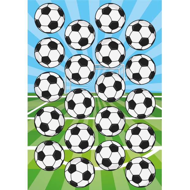 Fondantpapier vordrungen für Cupcake-Fußball