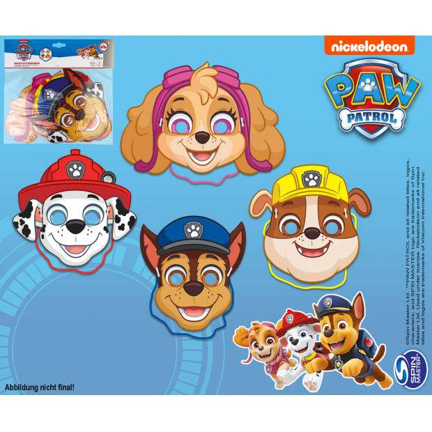 Party-Papiermasken 4 Stk.