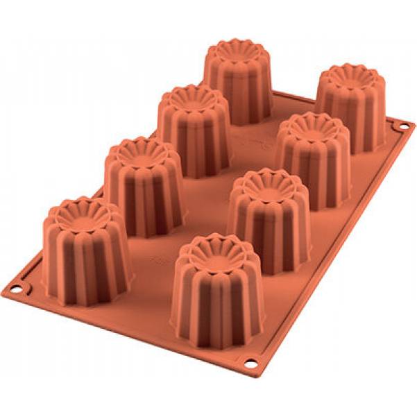 Silikonform Canelé 8x5,5x5cm 736ml