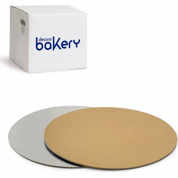 Tortenuntersetzer 24cm gold silber