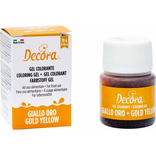 Gel-Farbe goldgelb 28g
