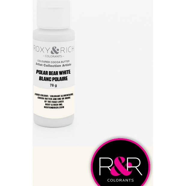 Kakaobutter gefärbt 78g Eisbär weiß