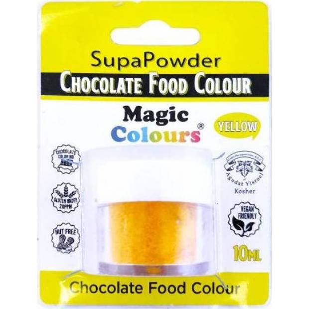 Schokoladenpulver Magic Colours (5 g) Choco Yellow CP5YEL dortis
