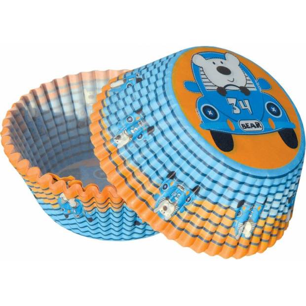 Teddybär und Auto Muffin-Körbe (50 Stück)