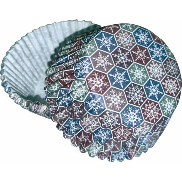 Schneeflocken-Muffin-Körbchen (50 Stück)