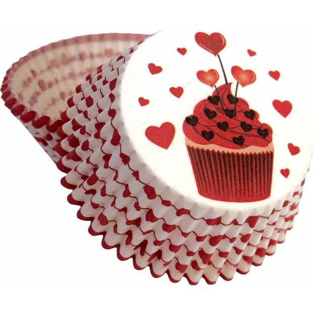 Cupcake- und Herz-Muffin-Körbe (50 Stück)