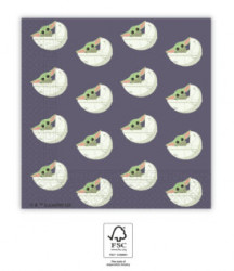 Servietten 33x33cm Star Wars 20Stück Yoda