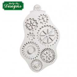 Silikonform Distressed Cogs