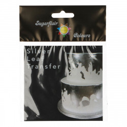 Sugarflair Transfer Blech Silver (8 x 8 cm)