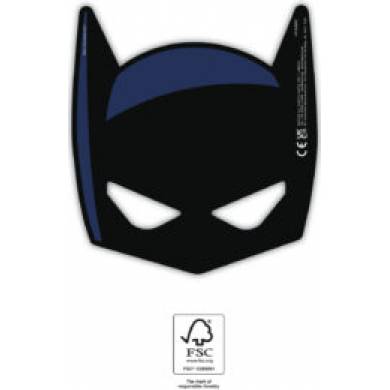 Papiermaske 6Stk Batman
