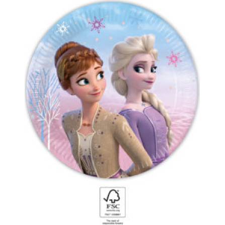 Party Pappteller 19,5cm 8St. Gefroren