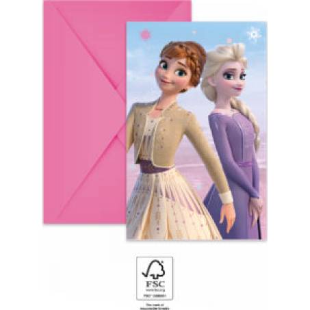 Einladung zur Gefrorenen Party 6 Stk.