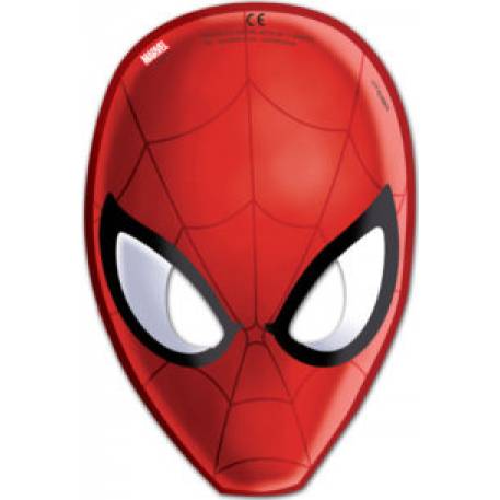 Papiermaske 6St. Spiderman