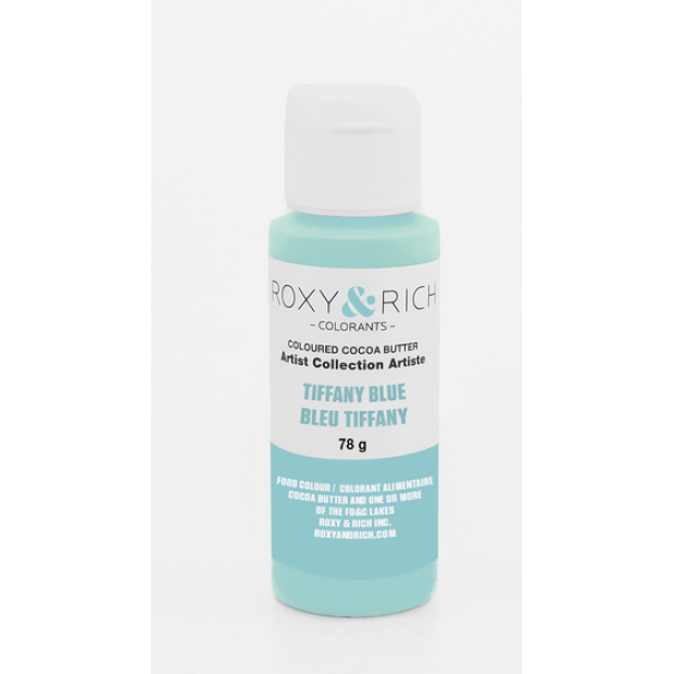 Kakaobutter gefärbt 78g Sangria tiffanyblau