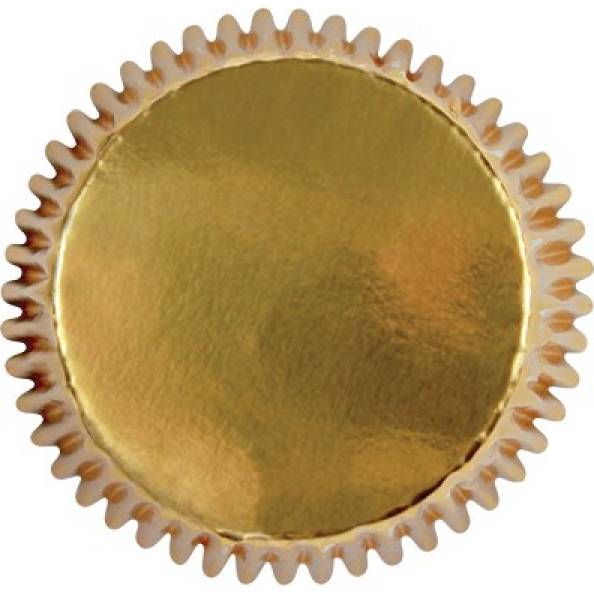 Goldmetallische Mini-Körbchen 45 Stück 35x22mm