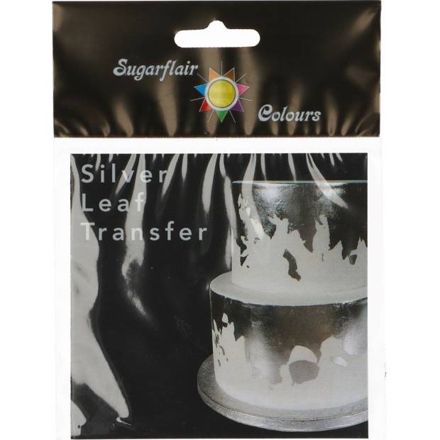 Sugarflair Transfer Blech Silver (8 x 8 cm)