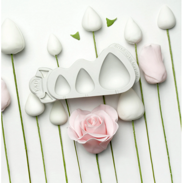 Silikonform für Rosenkerne und Hagebuttenböden