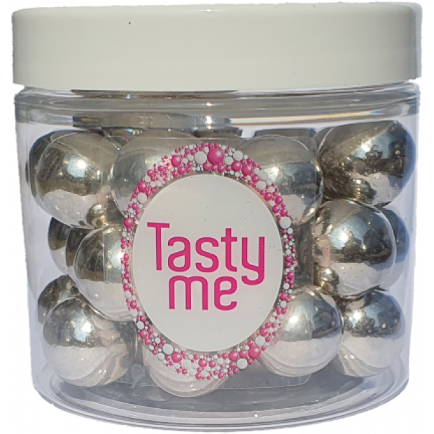 Silberne Schokoladenperlen 100g