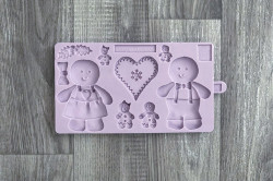 Silikonform für Lebkuchenfiguren