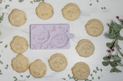 Silikonform Weihnachtsmann und Frau Claus