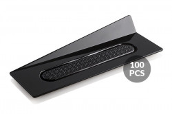 Dekorativer Block schwarz rechteckig 14x4cm 100Stk