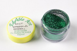 Glitzer dekoratives Disco Emeraldgrün