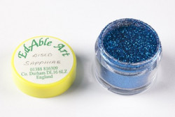 Funkelndes Dekorglitzer-Saphir