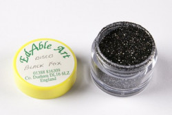 Glitzer dekoratives Disco Black Fox