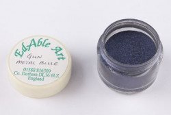 Staubfarbe Gun Metal Blau