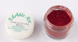 Staubfarbe Christmas-rot