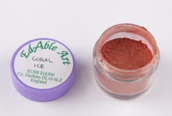 Koralleisfarbene Staubfarbe