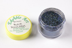 Glitzer-Dekorations-Disco Black Hologram