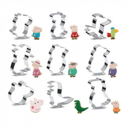 Ausstechformen Schwein Pepa 9 Stück