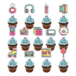 Muffinaufleger 90s 13 Stück