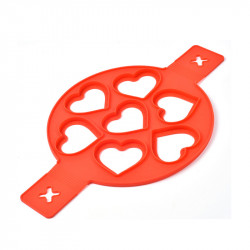 Silikonform für Pfannkuchen und Ochsenaugenherzen 22,5cm