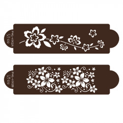 Schablone Schablone Blumen auf der Wiese 2pcs