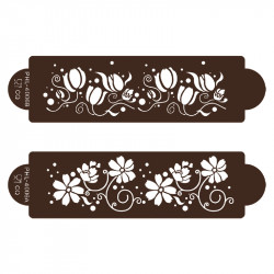 Schablone Schablone blühender Garten 2pcs