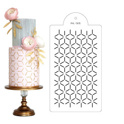 Schablone Schablone Würfel 40x21cm