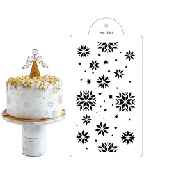 Schablone Schablone Schneeflocken 40x21cm