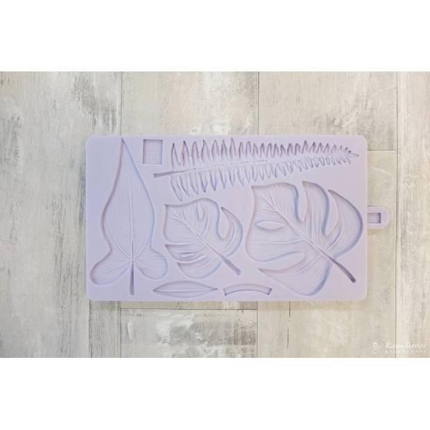 Silikonform tropische Blätter