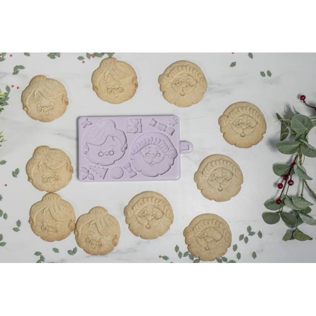 Silikonform Weihnachtsmann und Frau Claus