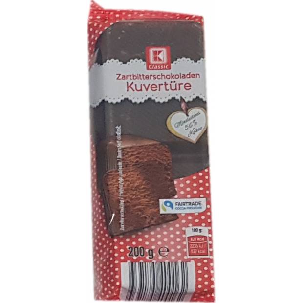 Schokoladenglasur 200g 56% Kakao