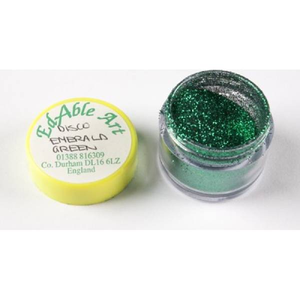 Glitzer dekoratives Disco Emeraldgrün