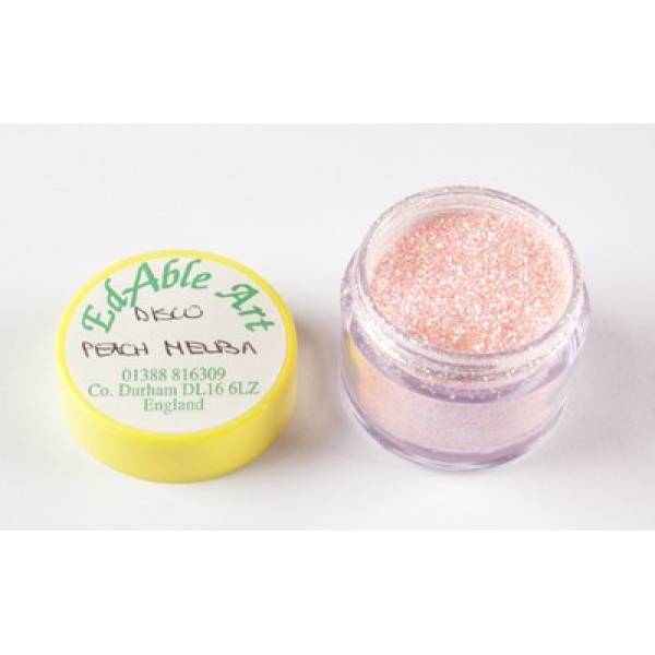 Glitzer dekorative Disko Peach Melba