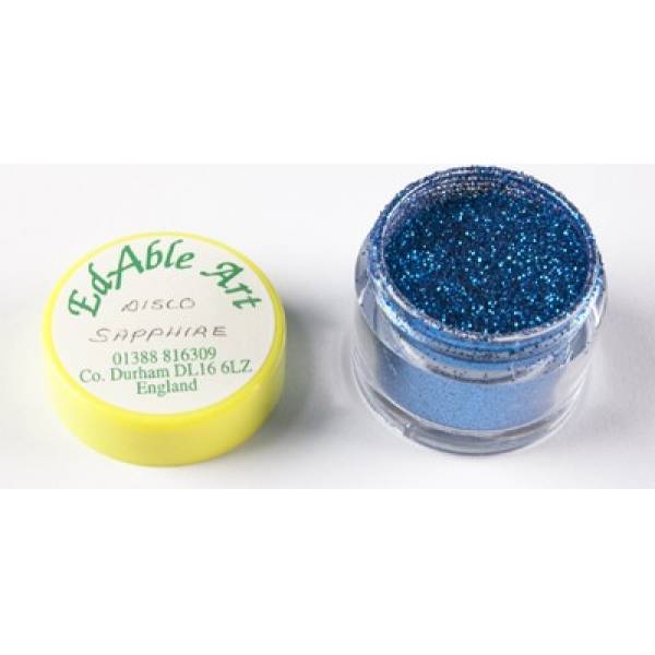 Funkelndes Dekorglitzer-Saphir