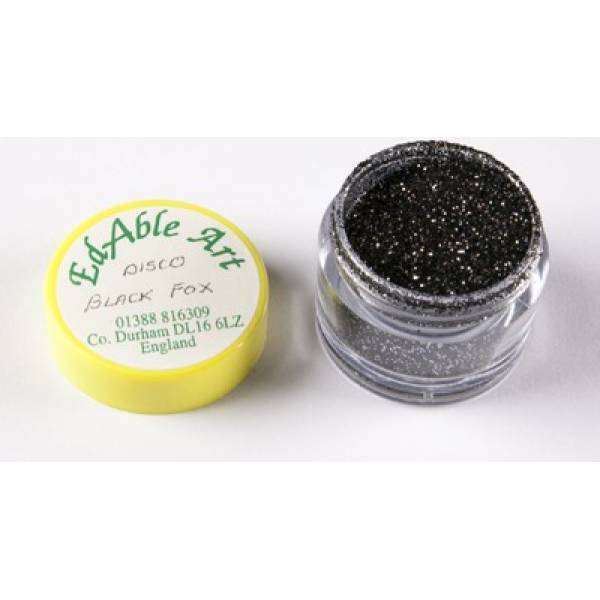 Glitzer dekoratives Disco Black Fox